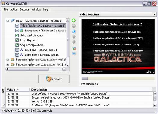 ConvertXtoDVD 2.0.9.119 screenshot (resized)
