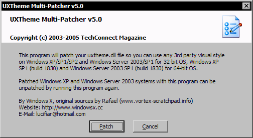 Uxtheme Multi-Patcher 5.0