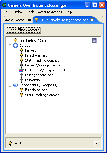 Goim - contactlist