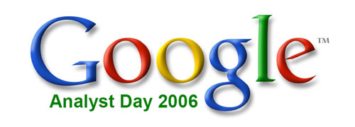 Google Analyst Day 2006-logo Google Analyst Day 2006-logo