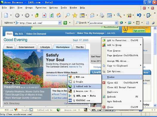 Acoo Browser screenshot (resized)