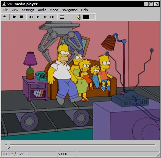 VideoLAN Client 0.84a - The Simpsons S17E13