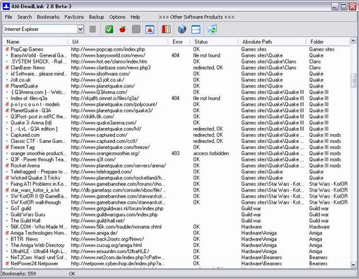AM-DeadLink 2.8 beta 3 screenshot (resized)