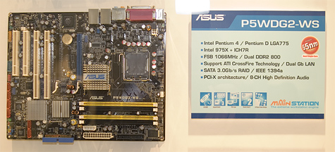 CeBIT 2006: Asus P5WDG2-WS CeBIT 2006: Asus P5WDG2-WS