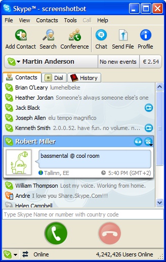Skype for Windows screenshot