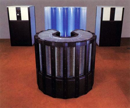 Ouderwetse Cray supercomputer