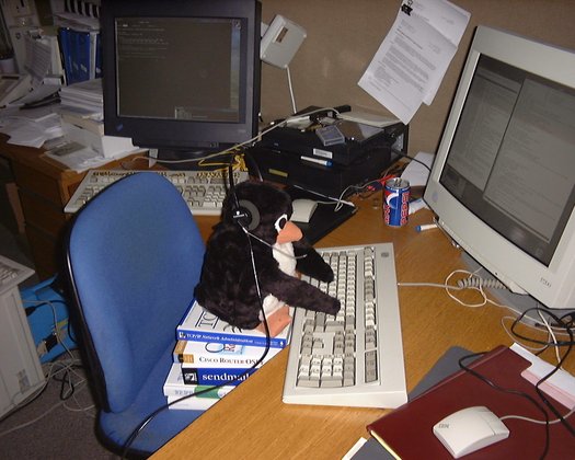 Tux hacking