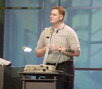 Scott Henson tijdens Windows CE Developers Conference 1999