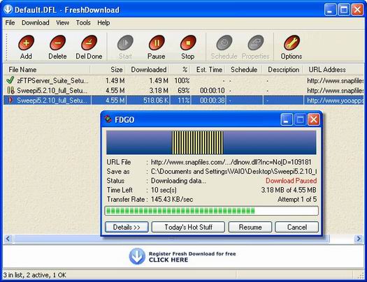 Fresh Download screenshot (resized)