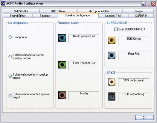 Realtek AC'97 - speaker configuration (resized)