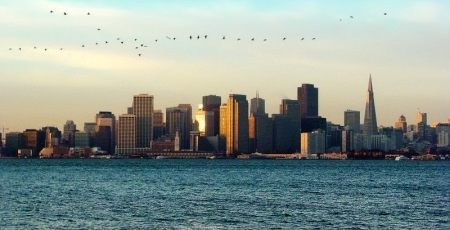 Zee-aanzicht van San Francisco Zee-aanzicht van San Francisco