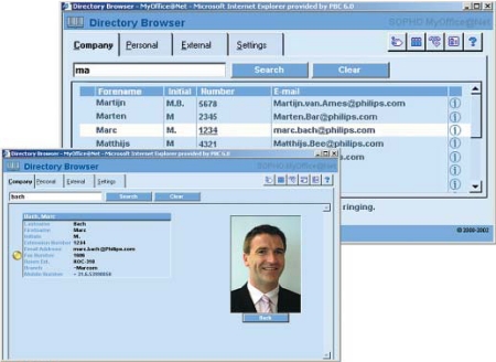 NEC Philips directory browser