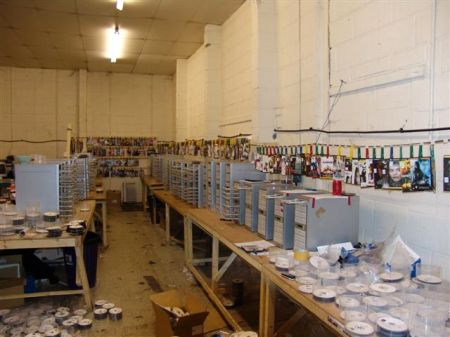 Illegale dvd-fabriek in Leyton (oost-Londen)