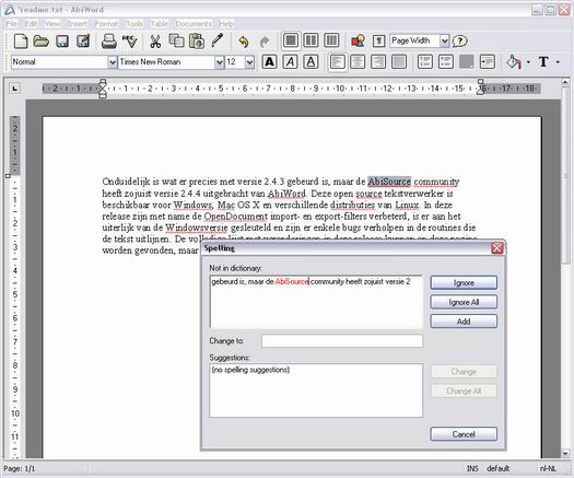 AbiWord 2.4.4 screenshot (resized)