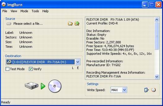ImgBurn screenshot (resized)
