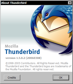 Mozilla Thunderbird 1.5.0.2 - about