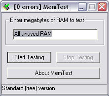 MemTest 3.4 screenshot
