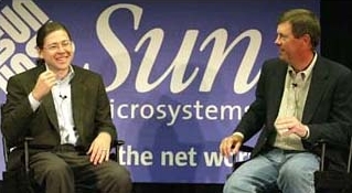 Suns Jonathan Schwarz & Scott McNealy Suns Jonathan Schwarz & Scott McNealy