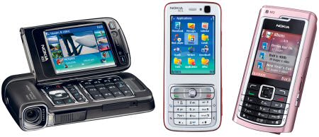 Nokia N93, N73 en N72 Nokia N93, N73 en N72