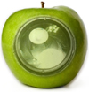 Appel met lens