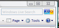 Internet Explorer 7 - zoekveld