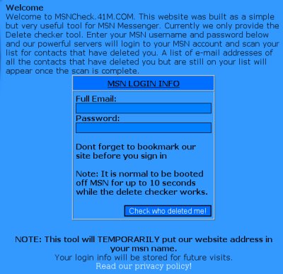 MSN Messenger-phishingsite MSN Messenger-phishingsite