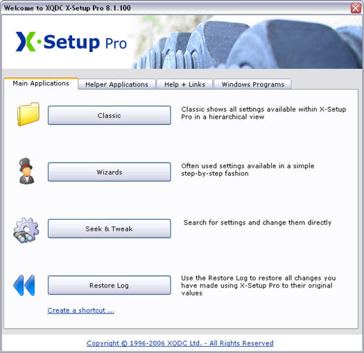 X-Setup Pro 8.1.100 screenshot (resized)