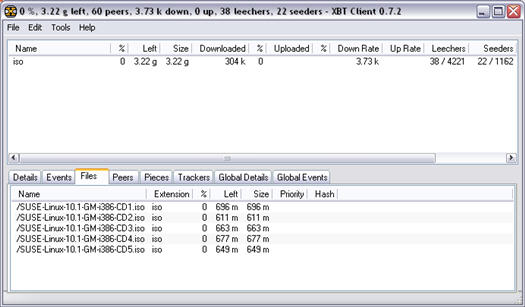 XBT Client 0.7.2 screenshot (resized)