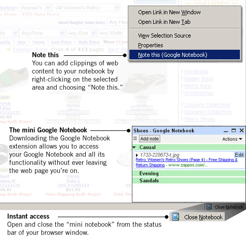 Mini Google Notebook 