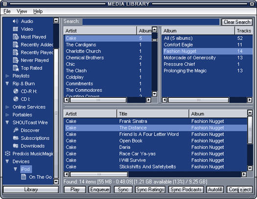 Winamp iPod Plugin 1.33 alpha 1 screenshot (resized)