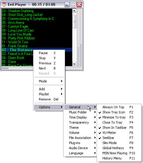 Evil Player screenshot