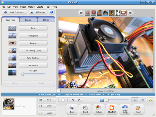 Google Picasa for Linux (klein)