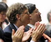 Microsoft-topman Bill Gates en Chinees president Hu Jintao