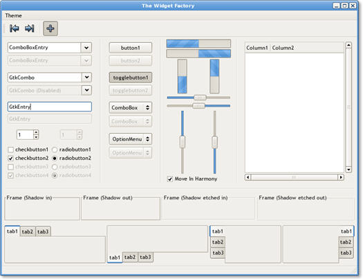 Widget Factory uit Gnome (resized)