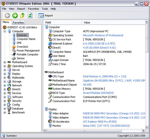 Everest Ultimate Edition 2.81 beta build 618 screenshot (resized)