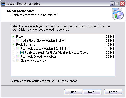 Real Alternative 1.49 screenshot