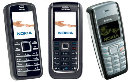 Nokia 6080, 6151 en 1110i Nokia 6080, 6151 en 1110i