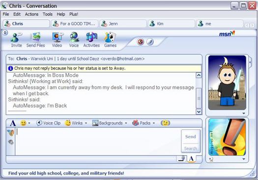 Messenger Plus! screenhot (resized)