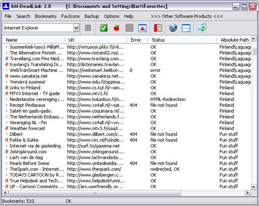 AM-DeadLink 2.08 screenshot (resized)