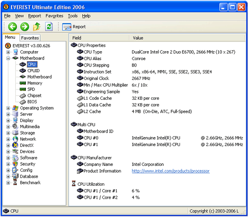 Everest 3.00 screenshot met een Conroe (resized)