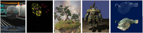 DirectX 10-showcase: cube map, particles, instancing, shadow volume en displacment mapping