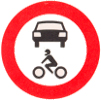 Verkeersbord C12 ('Gesloten voor alle motorvoertuigen')