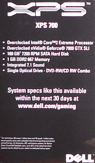 Dell XPS 700-aankondiging