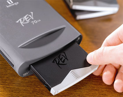 Iomega Rev 70-station en -disk Iomega Rev 70-station en -disk
