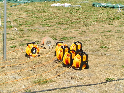 Campzone 2006 - Fiberkabelhaspels Campzone 2006 - Fiberkabelhaspels