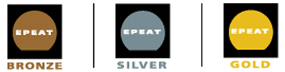 Epeat-certificaten brons, zilver en goud Epeat-certificaten brons, zilver en goud