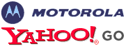 Yahoo Go + Motorola-logo