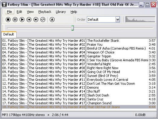 Foobar2000 0.9.3 beta 3 screenshot