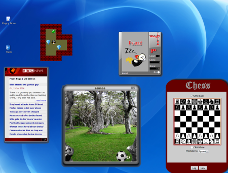 Opera 9 met widgets (kleiner)