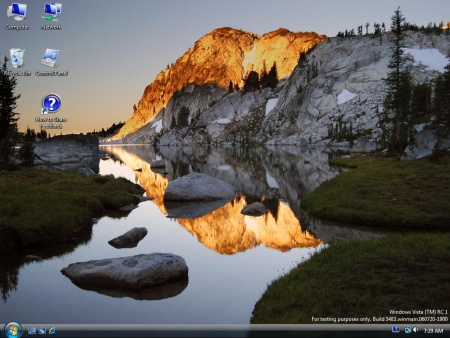 Windows Vista - Build 5483 (RC1) - Desktop (kleiner) Windows Vista - Build 5483 (RC1) - Desktop (kleiner)